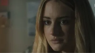 Lucy looks shaken as Tell Me Lies season 3 teases a darker turn. (Image via Youtube/@HULU)