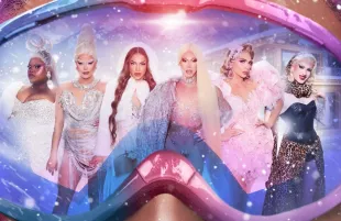 (L)Silky Nutmeg Ganache, Nicky Doll, Miss Fiercalicious, Tessa Testicle, Alyssa Edwards and Xana (Image via World of Wonder / Blue Ant Studios) 