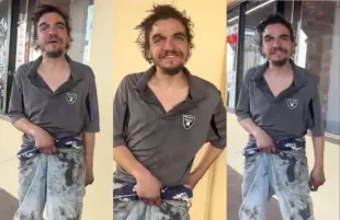 Tylor Chase went viral after appearing unrecognizable amid homelessness in a TikTok clip (Image via TikTok/@ricecrackerspov)