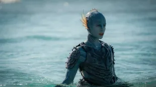 Gugu Mbatha-Raw as Salt in The War Between the Land and the Sea. Image Credit BBC Studios