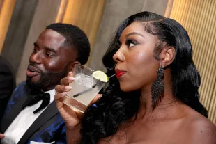 The Real Housewives of Potomac stars Edward Osefo and Dr. Wendy Osefo attend Welcome to Washington: hosted by VERSUS, Rina Shah & Volcan X.A Tequila at Heist on April 28, 2023 in Washington, DC. (Photo by Paul Morigi/Getty Images for VERSUS)