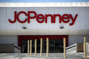 SAN BRUNO, CALIFORNIA - MAY 15: A view of a temporarily closed JCPenney store at The Shops at Tanforan Mall on May 15, 2020 in San Bruno, California. JCPenney avoided bankruptcy after the company paid down paid $17 million in debt on Friday after missing two previous payments.JCPenney has an estimate $3.6 billion in debt. (Photo by Justin Sullivan/Getty Images)