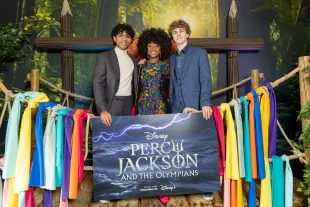 Aryan Simhadri, Leah Sava Jeffries and Walker Scobell from Percy Jackson And The Olympians (Image Via Getty)