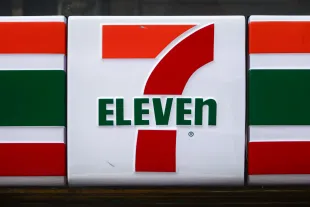 7-Eleven logo is seen on a store in Manhattan, New York City, United States of America on July 16th, 2024. (Photo by Beata Zawrzel/NurPhoto via Getty Images)