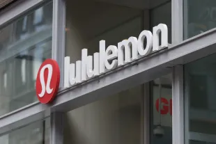 NEW YORK, NEW YORK - JUNE 05: Lululemon signage is seen at a department store on June 05, 2024 in New York City. Lululemon will be reporting its first quarter results after the closing bell of the New York Stock Exchange amid slowing sales growth and stock loss.  (Photo by Michael M. Santiago/Getty Images)