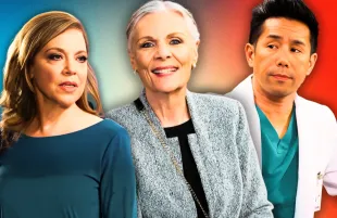 Kathleen Gati, Jane Elliot and Parry Shen of General Hospital [Custom cover edited for Primetimer. Original Images © ABC]