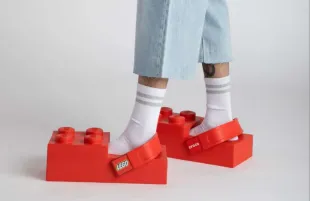 Lego x Crocs clog collaboration (Image via Lego.com)