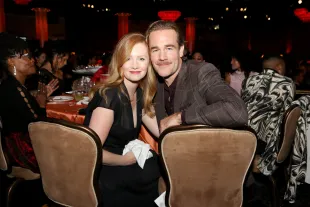 BEVERLY HILLS, CA - DECEMBER 02:  Kimberly Brook (L) and James Van Der Beek attend the Trevor Project's TrevorLIVE LA 2018 at The Beverly Hilton Hotel on December 3, 2018 in Beverly Hills, California.  (Photo by Tasia Wells/Getty Images for The Trevor Project)