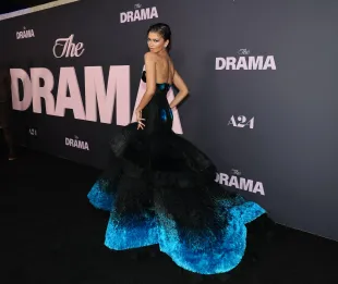 NEW YORK, NEW YORK - APRIL 02: Zendaya attends the premiere of A24's "The Drama" at Regal Union Square on April 02, 2026 in New York City. (Photo by Dia Dipasupil/Getty Images)