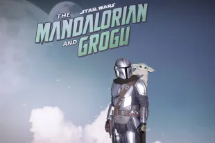 MILAN, ITALY - MAY 19: A display of Mandalorian and Grogu from Star Wars is seen during the "Star Wars: The Mandalorian And Grogu" italian premiere red carpet at The Club Milano on May 19, 2026 in Milan, Italy. (Photo by Rosdiana Ciaravolo/Getty Images)