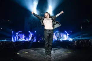 Caleb Shomo of Beartooth performs at Smoothie King Center on May 06, 2025 in New Orleans, Louisiana - Source: Getty