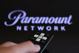 Paramount Network logo displayed on a tv screen - Source: Getty