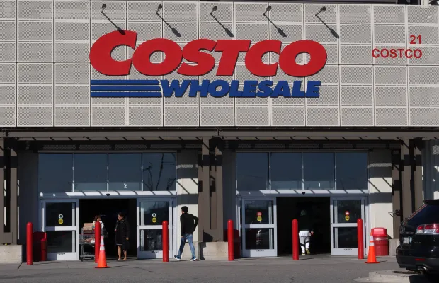 BAYONNE, NJ - MARCH 26: People enter and exit a Costco Wholesale store on March 26, 2023, in Bayonne, New Jersey.  (Photo by Gary Hershorn/Getty Images)