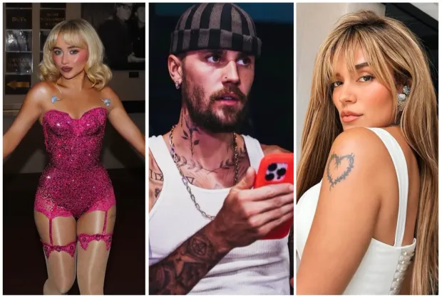 Artists like Sabrina Carpenter, Justin Bieber, and Karol G will be headlining Coachella 2026, (Photo via @sabrinacarpenter, @lilbieber, and @karolg)  