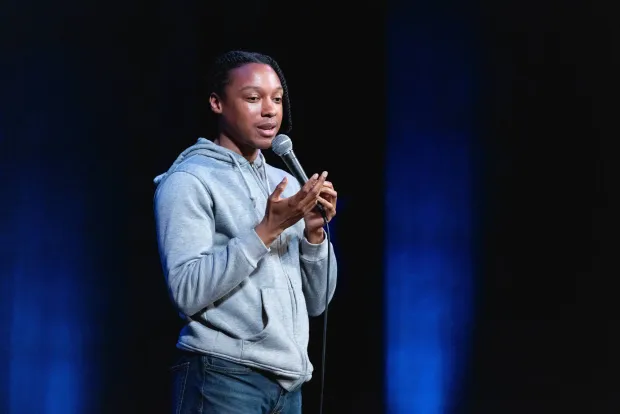 Comedian Josh Johnson performs onstage during Moontower Comedy Festival at The Paramount Theatre on April 12, 2025 in Austin, Texas (Image via Getty)