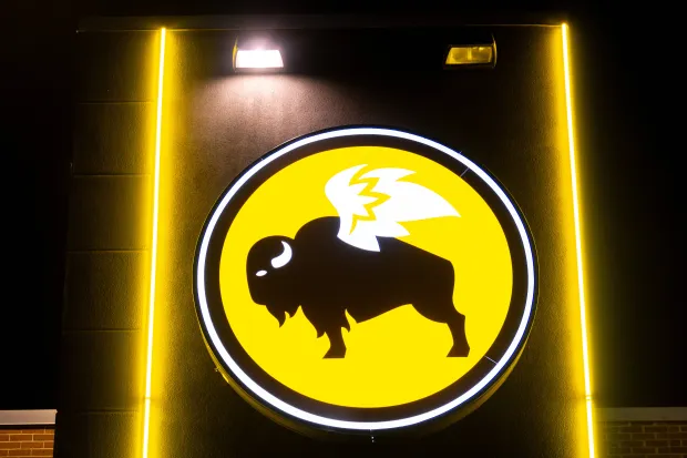 AUSTIN, TEXAS - APRIL 18: The exterior of a Buffalo Wild Wings casual dining restaurant is seen on April 18, 2024 in Austin, Texas. (Photo by Brandon Bell/Getty Images)