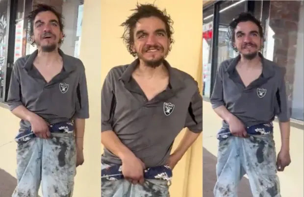 Tylor Chase went viral after appearing unrecognizable amid homelessness in a TikTok clip (Image via TikTok/@ricecrackerspov)