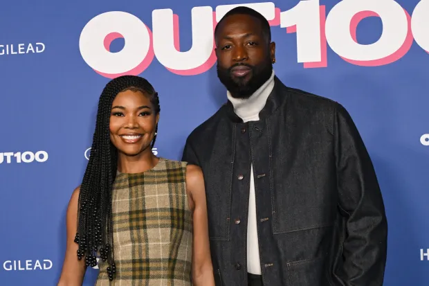 HOLLYWOOD, CALIFORNIA - DECEMBER 11: Gabrielle Union and Dwyane Wade attend Out100 Celebration - Arrivals at NeueHouse Hollywood on December 11, 2024 in Hollywood, California. (Photo by Olivia Wong/WireImage)