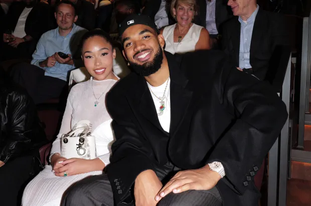 NEW YORK, NEW YORK - SEPTEMBER 17: (L-R) Jordyn Woods and Karl Anthony Towns attend Jared Jewelers "A Diamond Is Born" Film Premiere at The Frick Collection on September 17, 2025 in New York City. (Photo by Craig Barritt/Getty Images for Jared Jewelers)